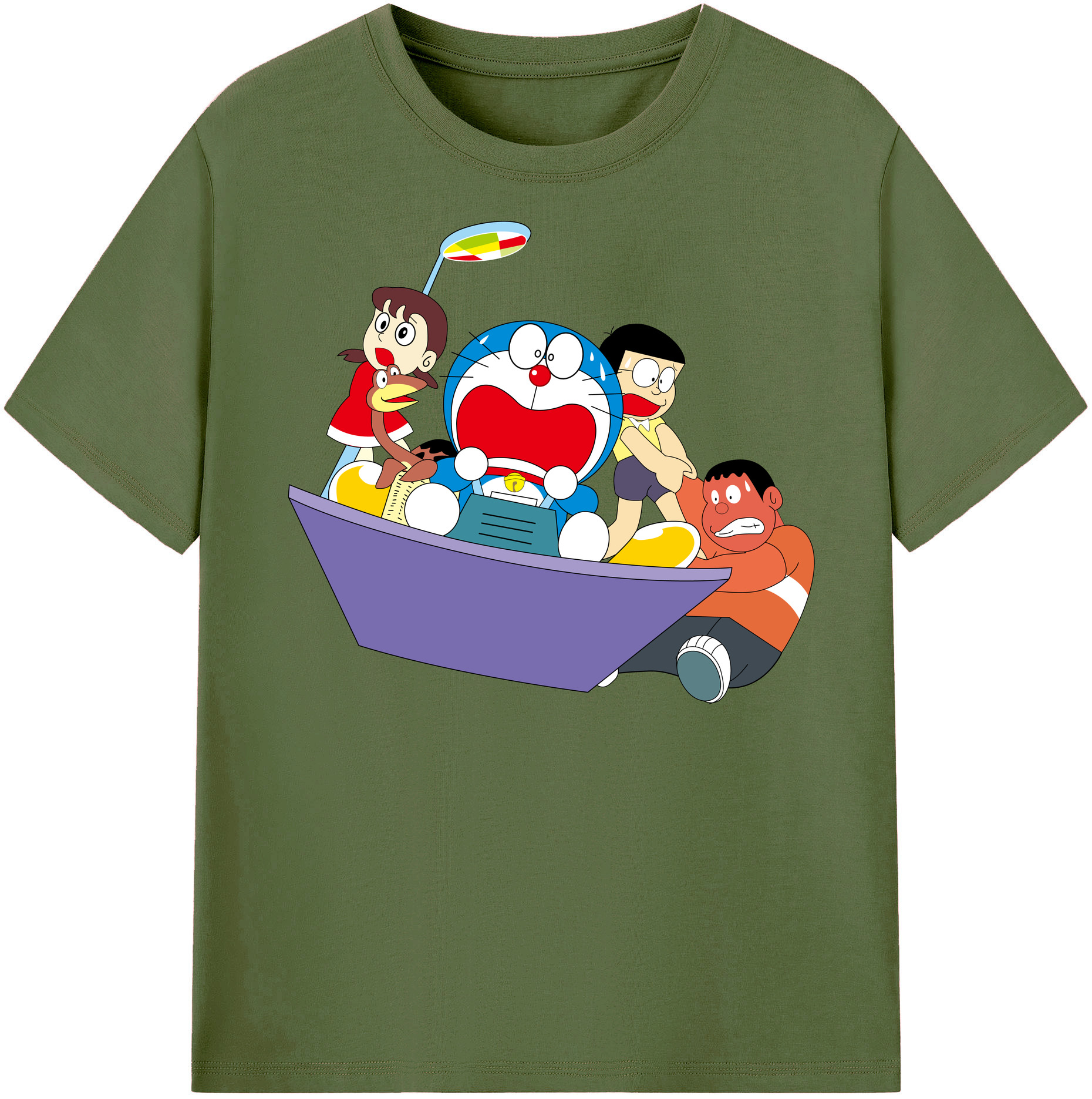 （画像用） ドラえもん Doraemon 綿100％半袖Tシャツ（フロントプリント）